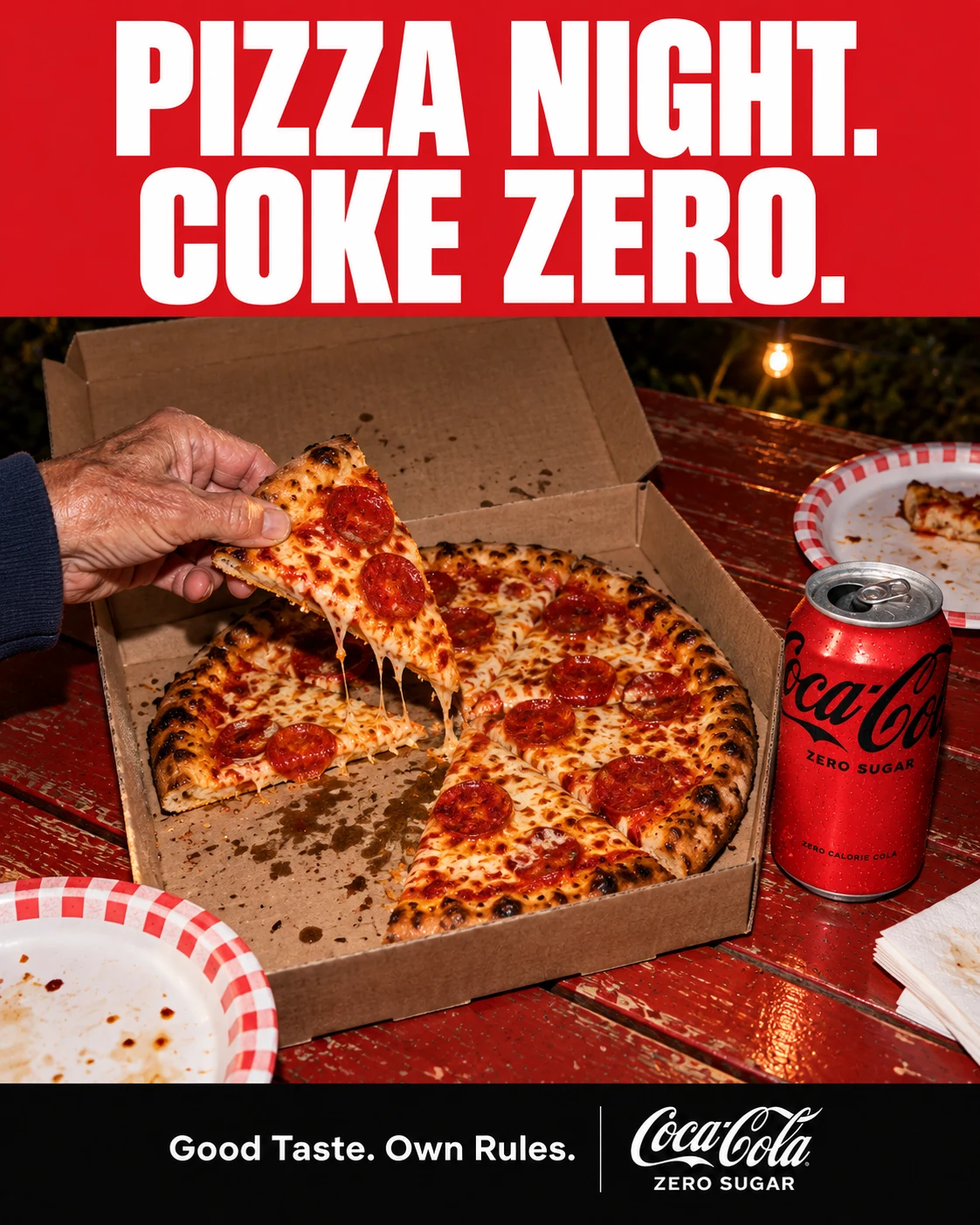 Revised / pizza-night scene