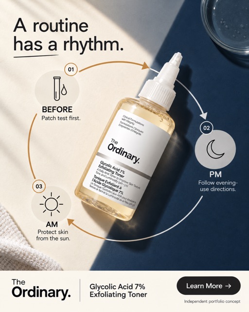 The Ordinary 01 — Routine timeline