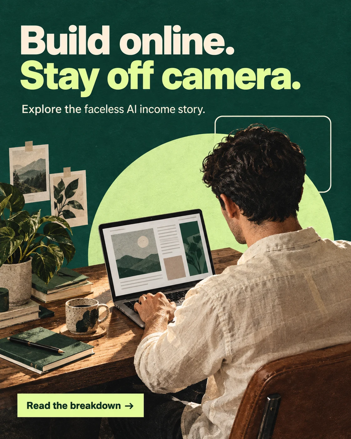 Build online. Stay off camera.